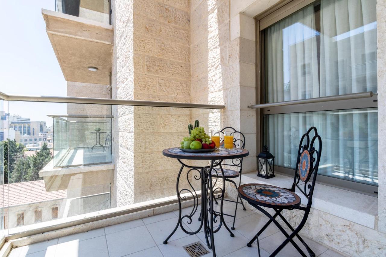 Luxury One-Bedroom Apartment/Parking In City Center Jérusalem Extérieur photo